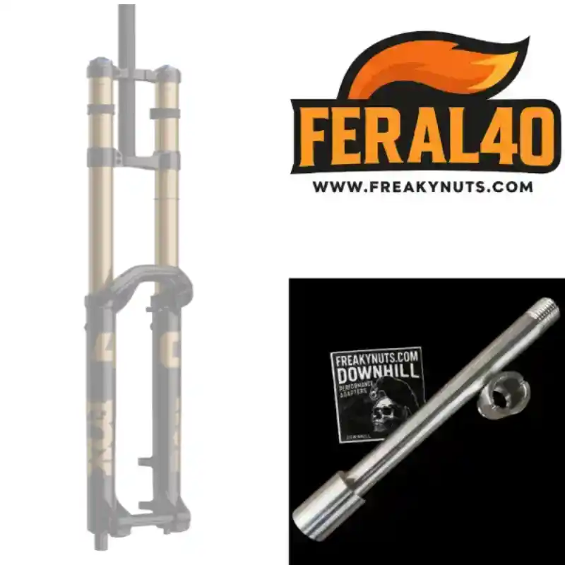 Ride a 15x110mm boost wheel in a Fox40 Fork. Feral40 for Fox40
