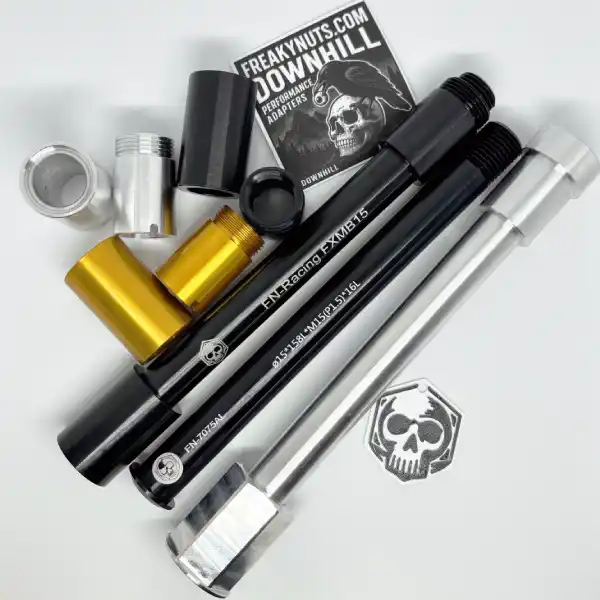 freakynuts Axle and Fork adapter 15mm to 20mm mtb fork