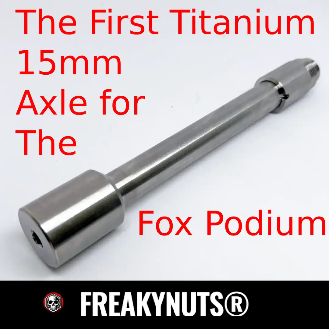 The World’s First Solid Titanium 15mm Thru Axle for the Fox Podium