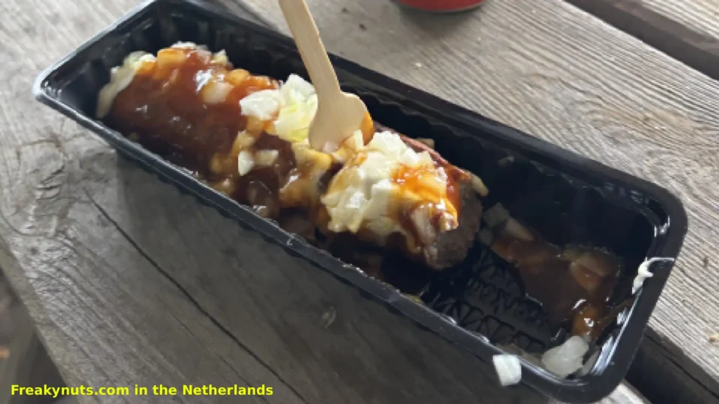 Dutch snacks during a mountain bike ride on the Veluwe.